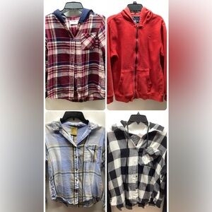 Girls Size Large/Extra Large Flannels and Hoodies Preloved.